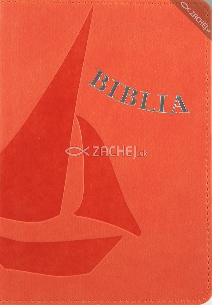Biblia - oranžová (mäkká väzba) - koženka | 16,00 € - obrázok Biblia - oranžová (mäkká väzba) - koženka